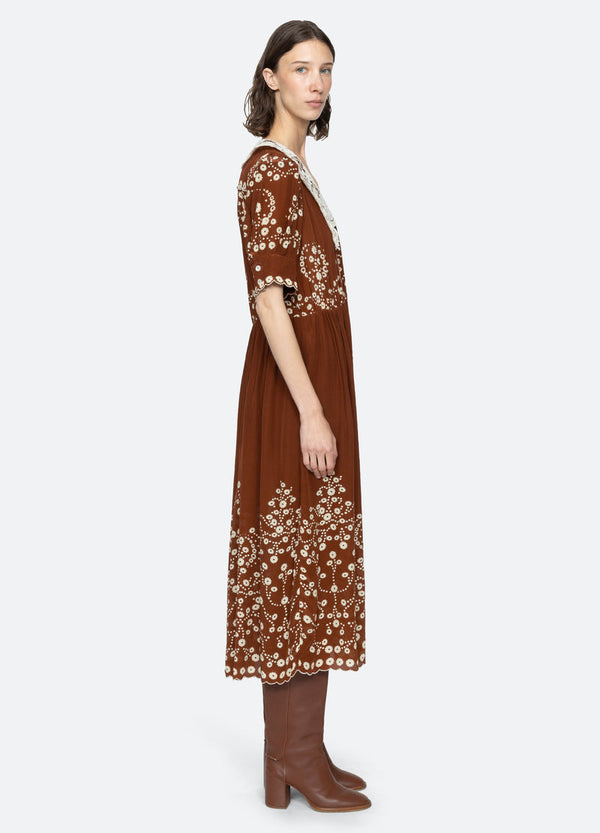 Rue Madam Dress Rs26-115 Brown