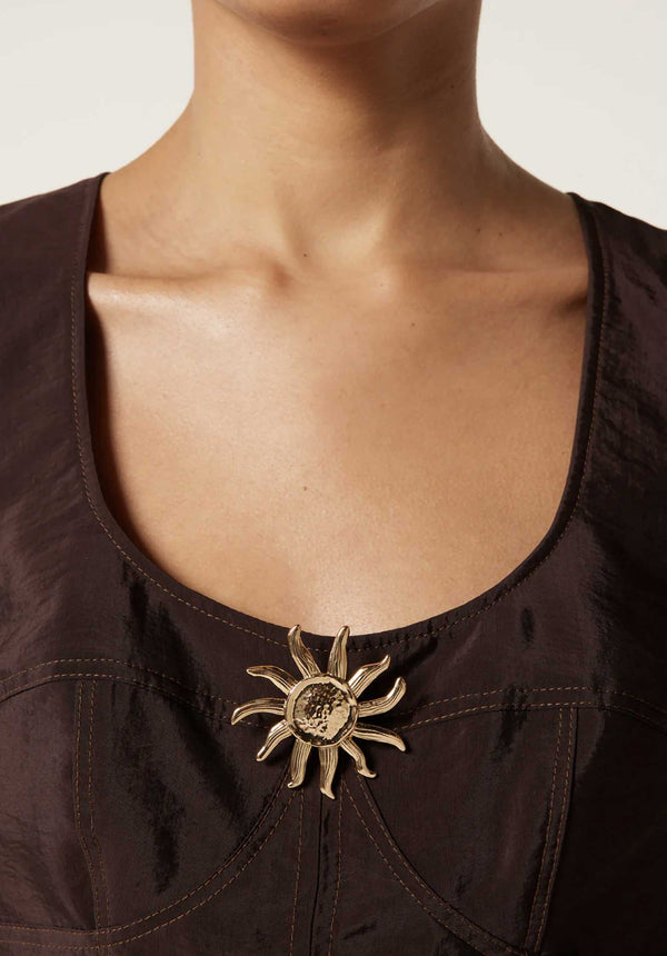 Rue Madam Dress Runa Marron