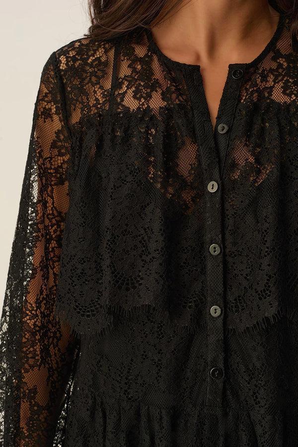 Rue Madam Dress Sandy Noir