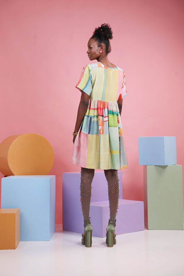 Rue Madam Dress Short Dress Rainbow