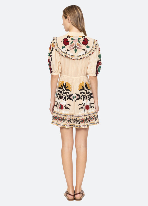 Rue Madam Dress Ss25-030 Cream