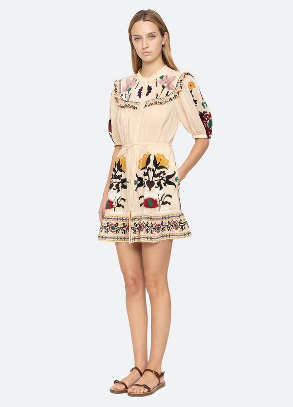 Rue Madam Dress Ss25-030 Cream