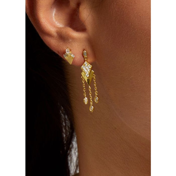 Rue Madam Earring Bo-244g Gold