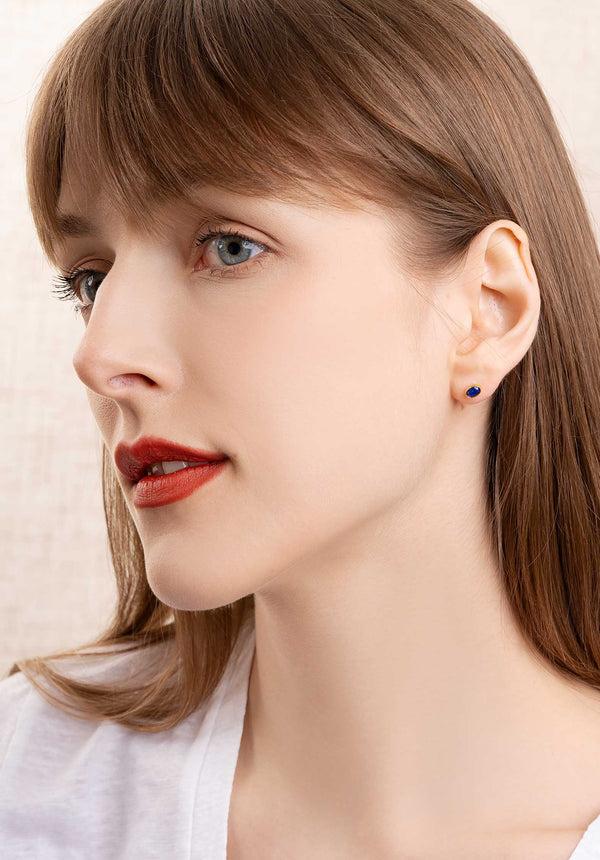 Rue Madam Earring Bopp6 Lapis-Lazuli