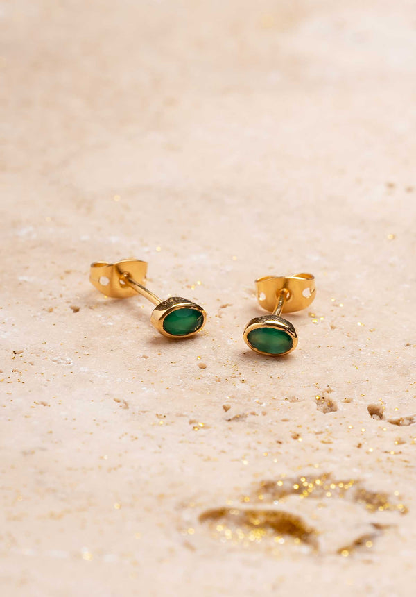 rue madam Earring Bopp6 Onyx-Vert