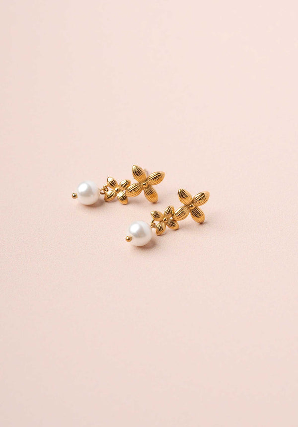 Rue Madam Earring Jacynthe Pearl E Gold