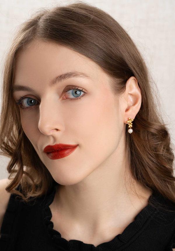 Rue Madam Earring Jacynthe Pearl E Gold
