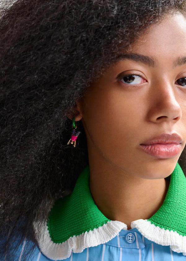 Rue Madam Earring Jorse Extra-Green