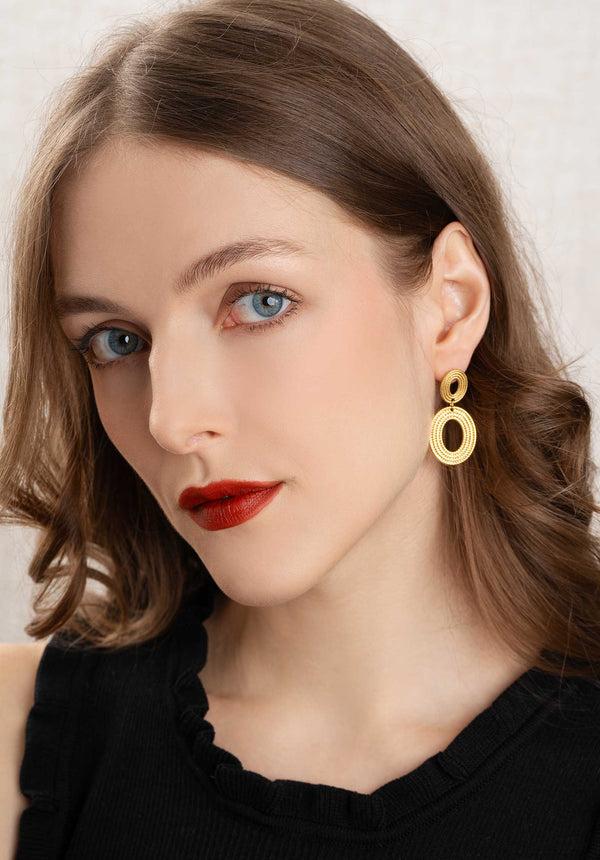 rue madam Earring Louisia Earrings Gold