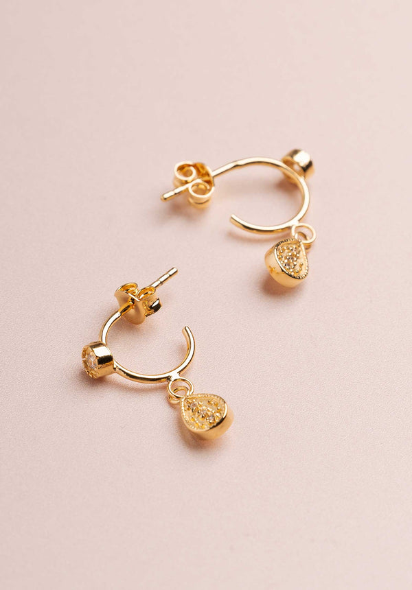 Rue Madam Earring Mina Creoles Gold