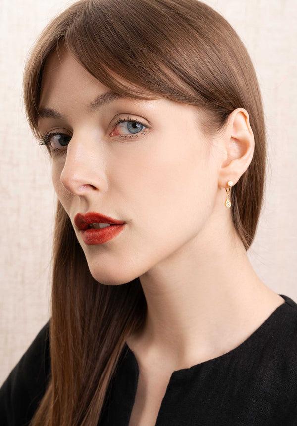 Rue Madam Earring Mina Creoles Gold