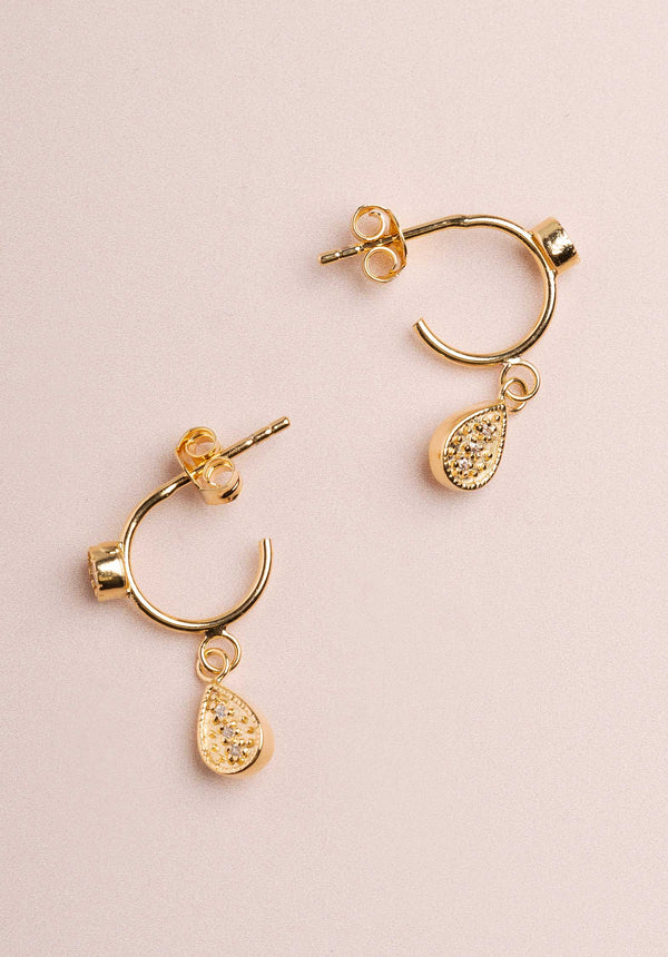 rue madam Earring Mina Creoles Gold