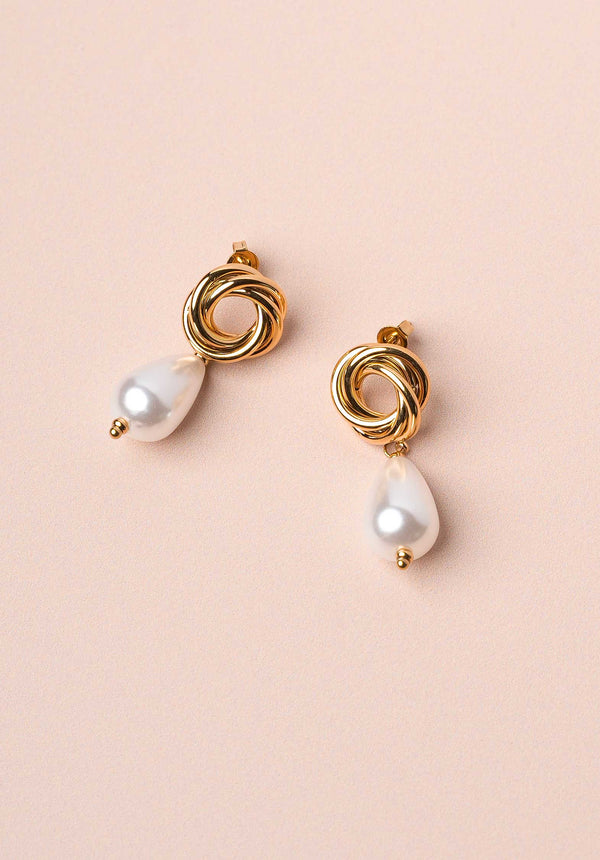 Rue Madam Earring Pending Pearl Ea Gold