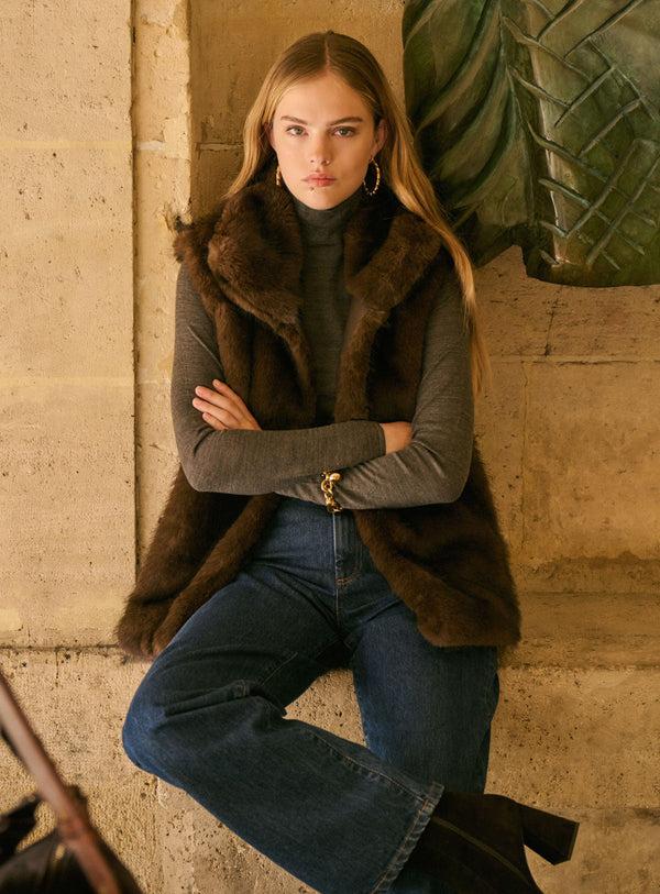 Rue Madam Gilet 225ozan Chocolat