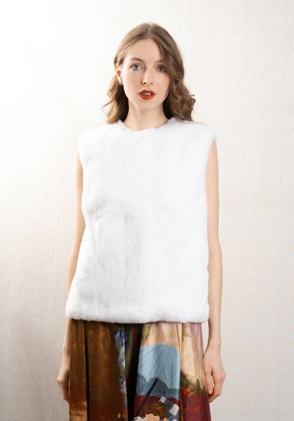 rue madam Gilet 23wag11655rexx White