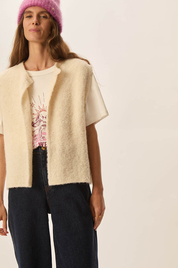 Rue Madam Gilet Achille Gilet Creme