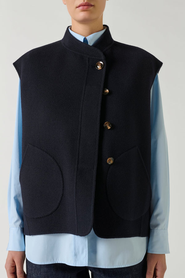 Rue Madam Gilet Adeline Deep-Navy