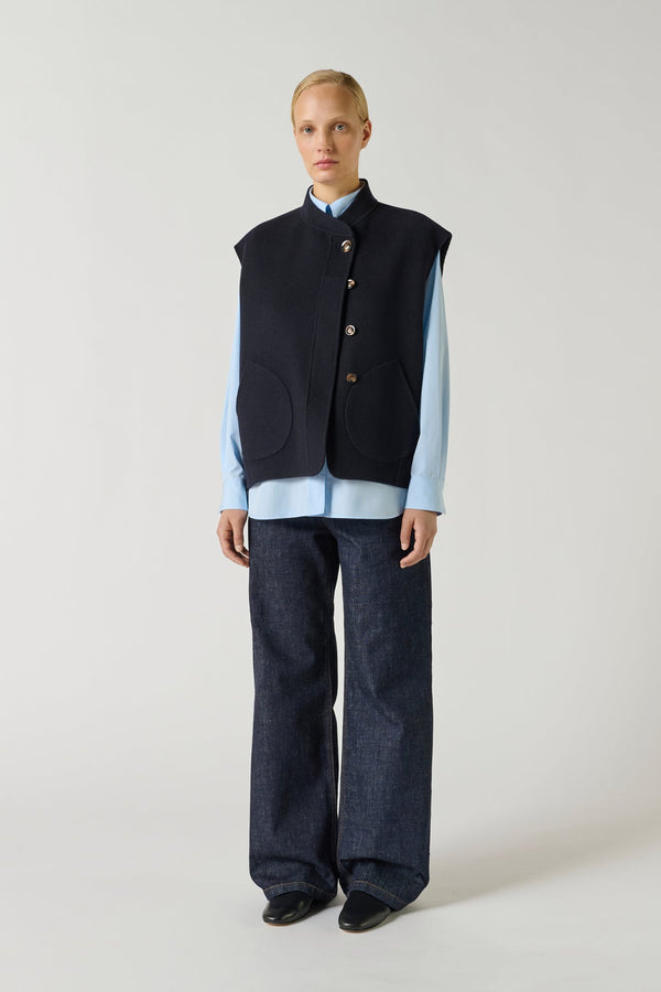 rue madam Gilet Adeline Deep-Navy