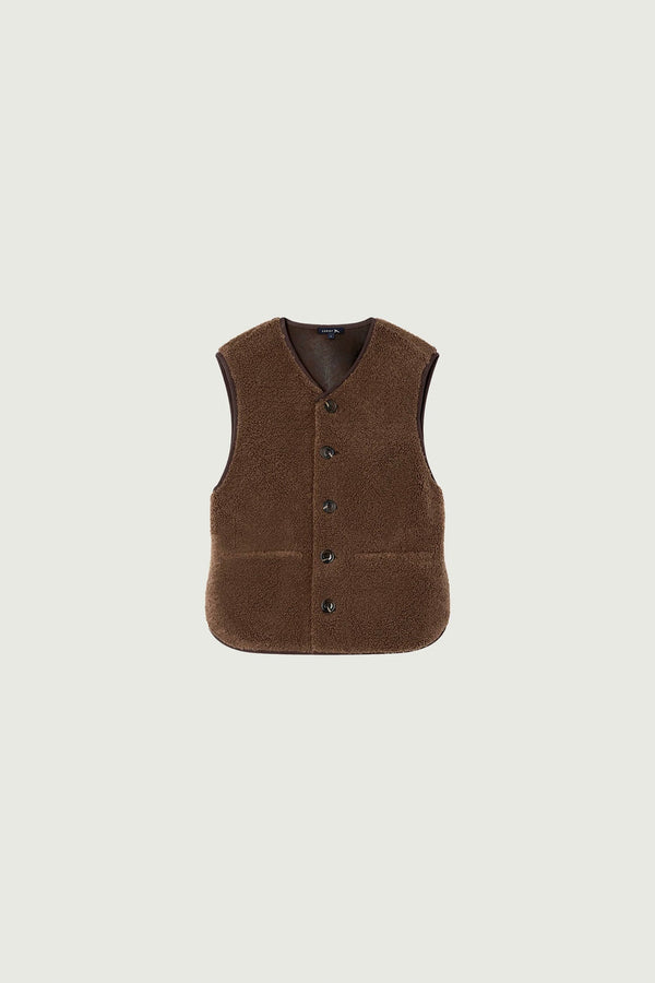 Rue Madam Gilet Fusil Marron