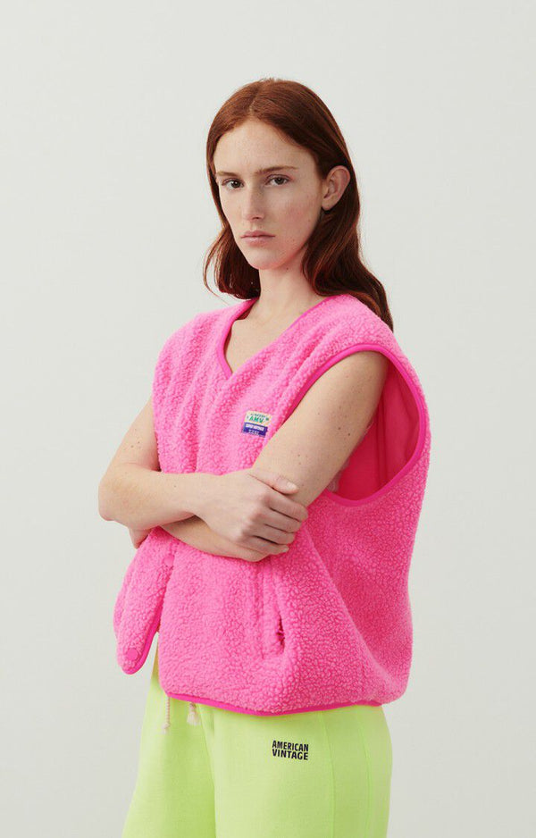 rue madam Gilet Hok16b Pink-Acid-Chine