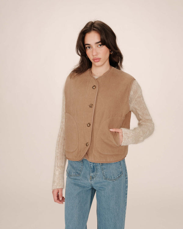 Rue Madam Gilet Seth Greige