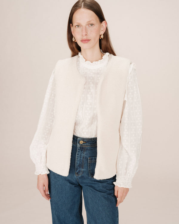 Rue Madam Gilet Sinatra Ecru