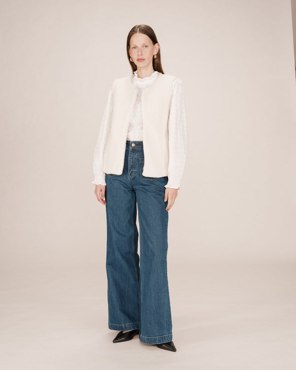 Rue Madam Gilet Sinatra Ecru