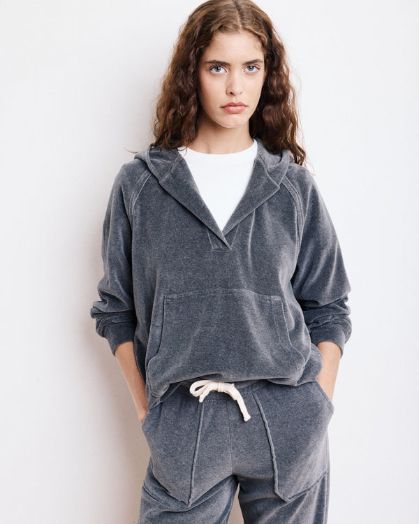 Rue Madam Hoodie Tag Hood Bety506 01-Dark-Grey