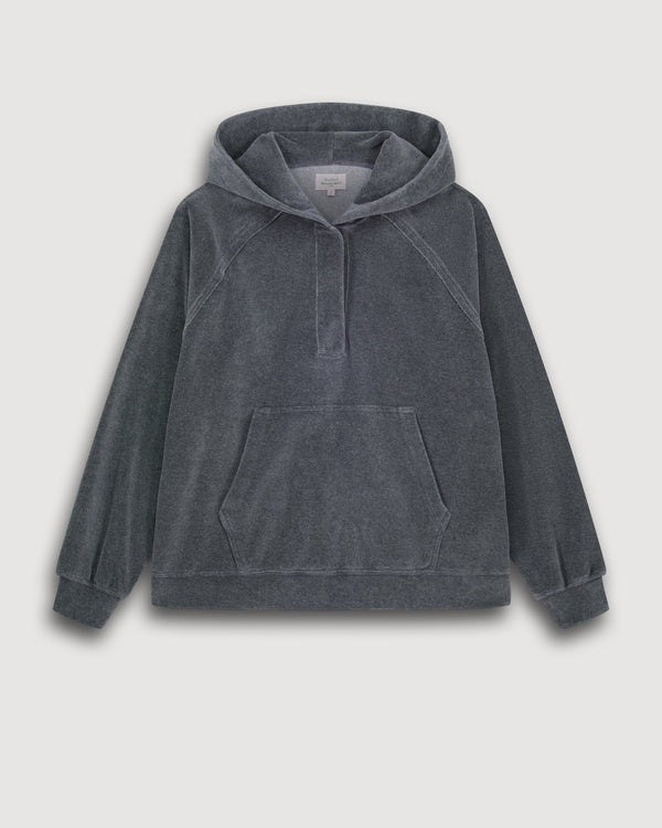 Rue Madam Hoodie Tag Hood Bety506 01-Dark-Grey
