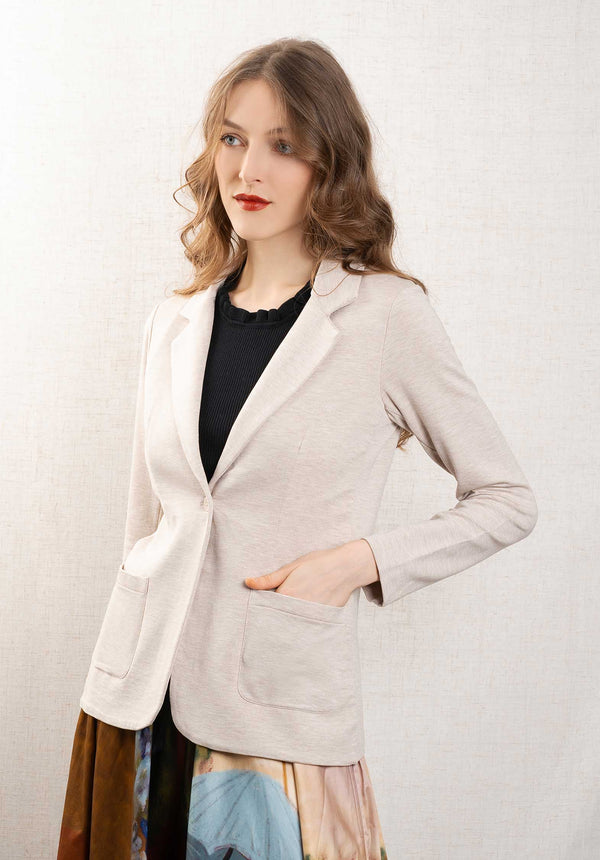 rue madam Jacket 004-fve046 Raw-White-Chine