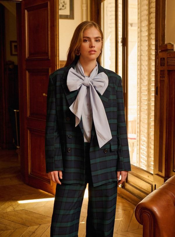 Rue Madam Jacket 225ouna Check Navy