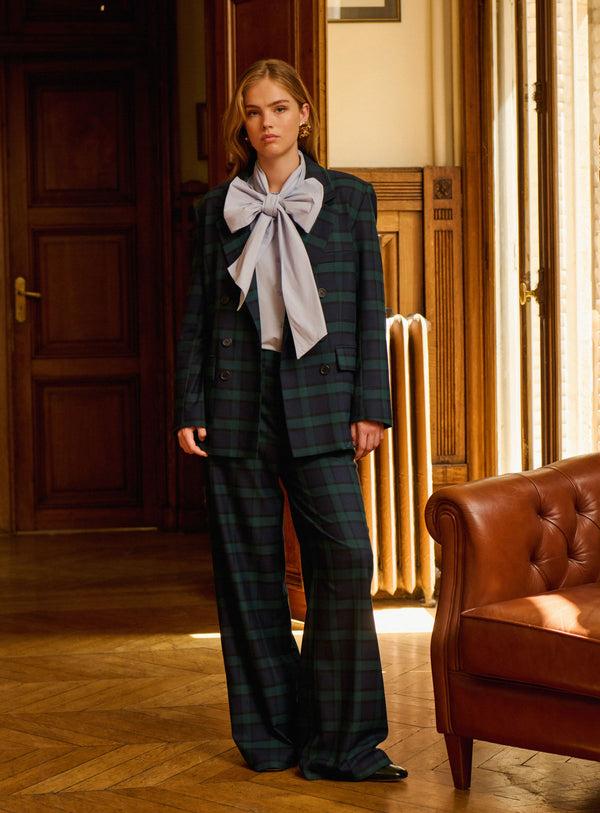 Rue Madam Jacket 225ouna Check Navy