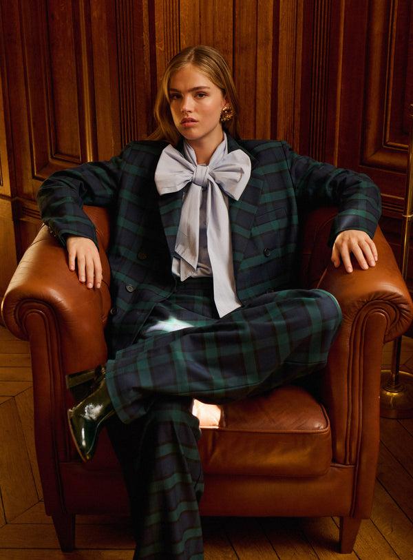 Rue Madam Jacket 225ouna Check Navy