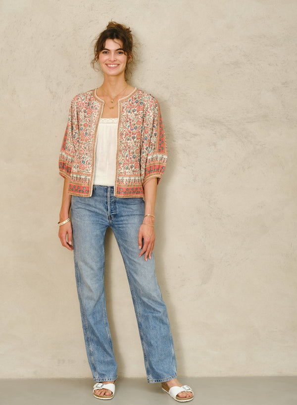 rue madam Jacket Cass Print Jkt Coral