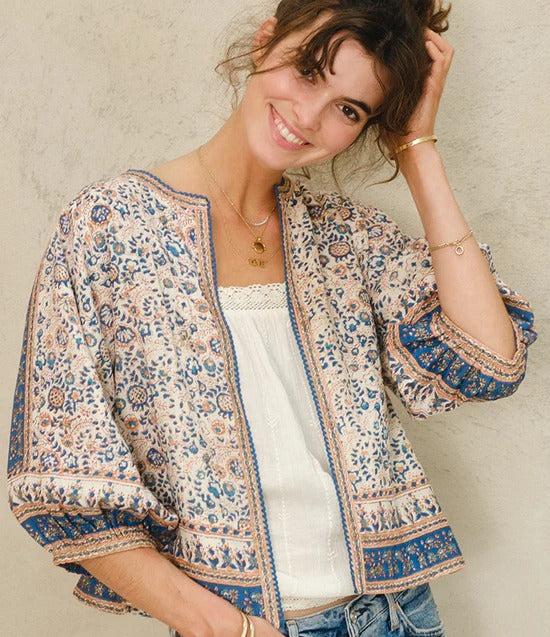 rue madam Jacket Cass Print Jkt Navy