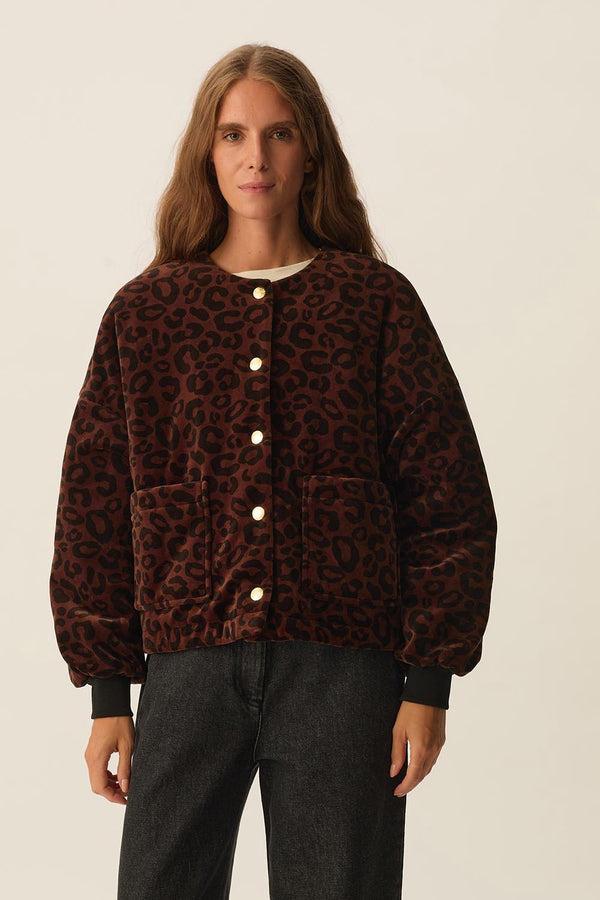 Rue Madam Jacket Hilda Leopard