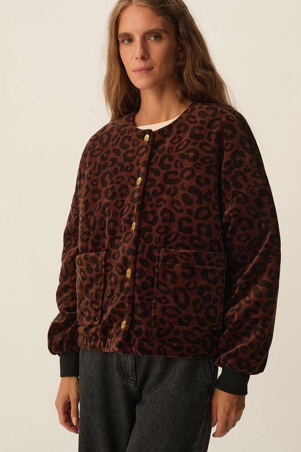 rue madam Jacket Hilda Leopard