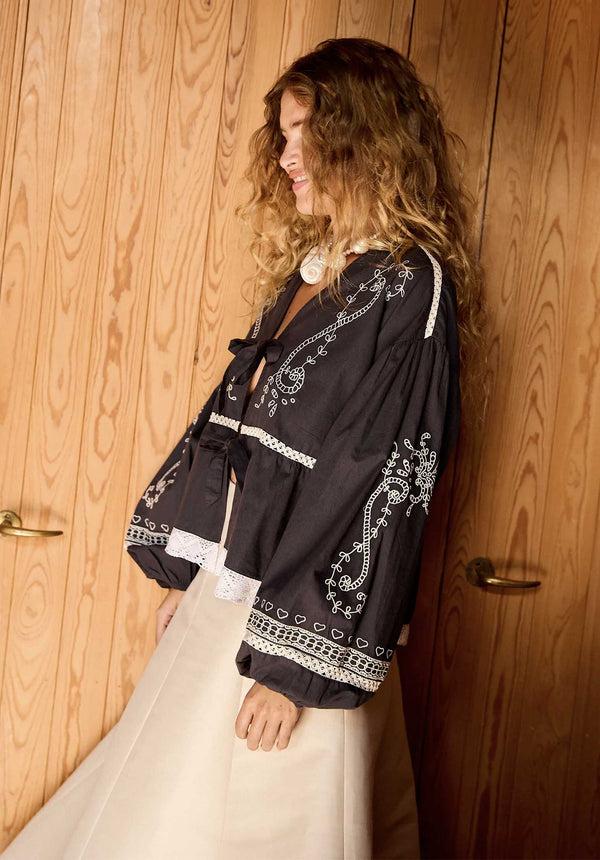 Rue Madam Jacket Lia Top Asphalt