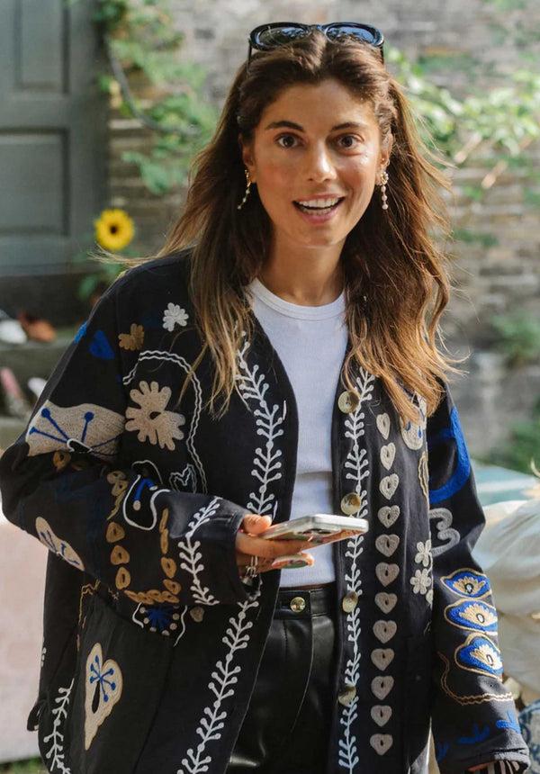 rue madam Jacket Maggie Suzani Asphalt