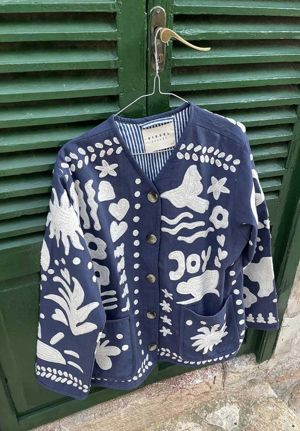 Rue Madam Jacket Maggie Suzani Navy-Peace