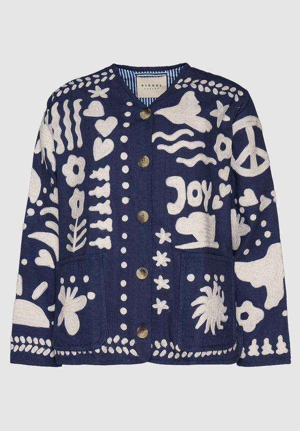 Rue Madam Jacket Maggie Suzani Navy-Peace