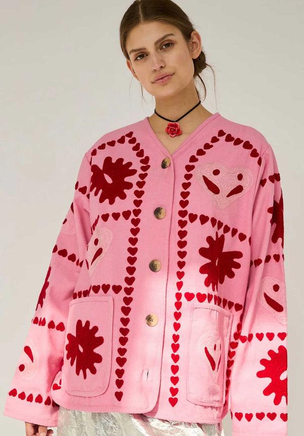 rue madam Jacket Maggie Suzani Rose-Heart