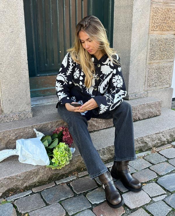 Rue Madam Jacket Maggie Suzani Salt-Pepper