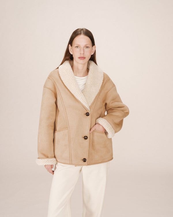 Rue Madam Jacket Swan Beige-Rose