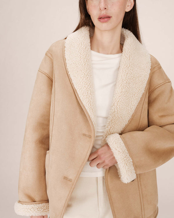 Rue Madam Jacket Swan Beige-Rose
