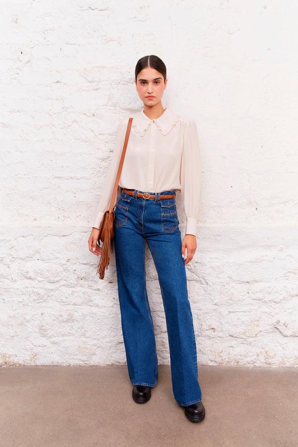 Rue Madam Jean Drp40r310 Navy