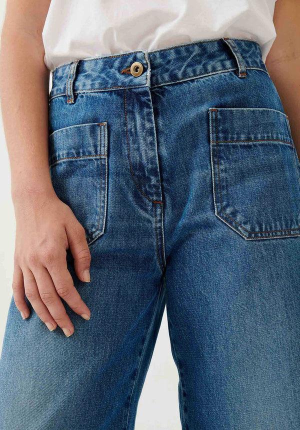 rue madam Jeans Seakey Vintage-Blue