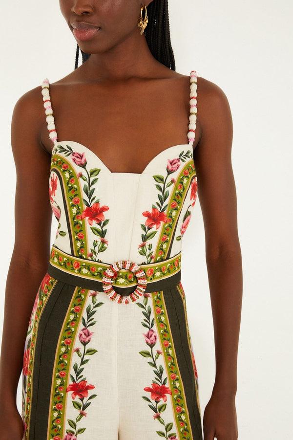 Rue Madam Jumpsuit 344883 Floral-Paula-Black