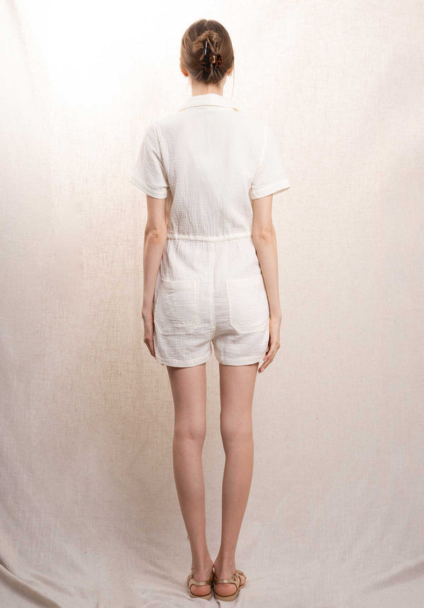 Rue Madam Jumpsuit J0668 Ecru