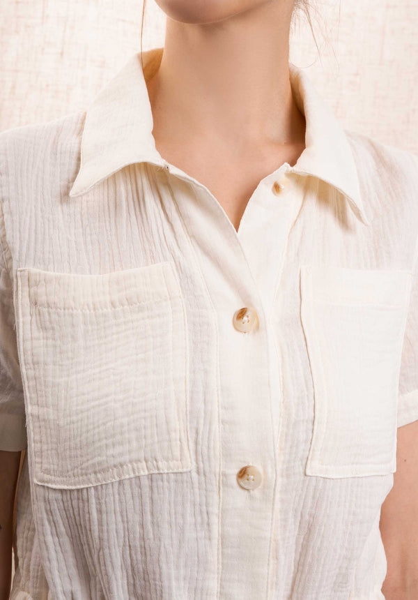 Rue Madam Jumpsuit J0668 Ecru